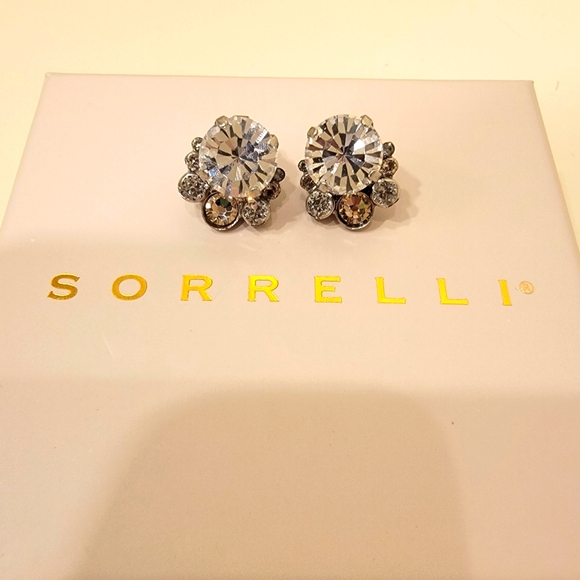 Sorrelli Elegant Crystal Cluster Earrings - Picture 2 of 5